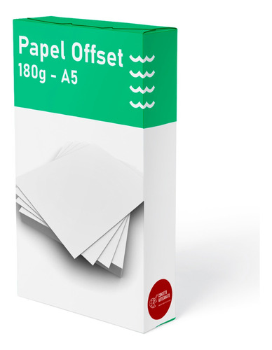 Papel Offset 180g Tamanho A5 Caixa Com 125 Folhas