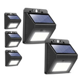 X5 Luz Lámpara De Pared Foco Solar 30 Led Exterior /003222