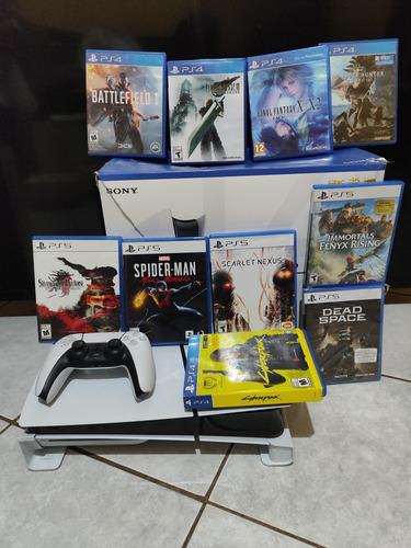 Playstation 5 Slim Nacional Y 10 Juegos Mejor Precio Sin Msi