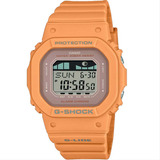 Reloj Casio G-shock G-lide Glx-s5600-4dr, Color De La Correa: Naranja, Color Del Bisel, Naranja, Color De Fondo: Gris