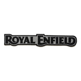 Texto Bordado Sobre Gris Royal Enfield Negro No Reflectivo