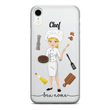 Capinha Para Celular Capa Chef Cozinheira Com Nome