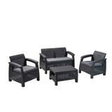 Juego De Living Jardín Gadnic 3 Sillones + Mesa De Exterior