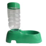 Dispensador De Agua Para Mascotas Color Verde