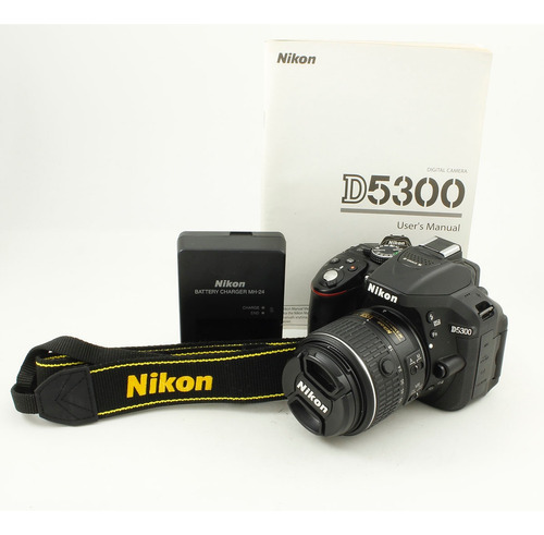  Nikon Kit D5300 + Lente 18-55mm Vr Dslr Color  Negro 