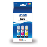 Epson T522 Ecotank Tint Ultra High Capla Botal Color Pack (t