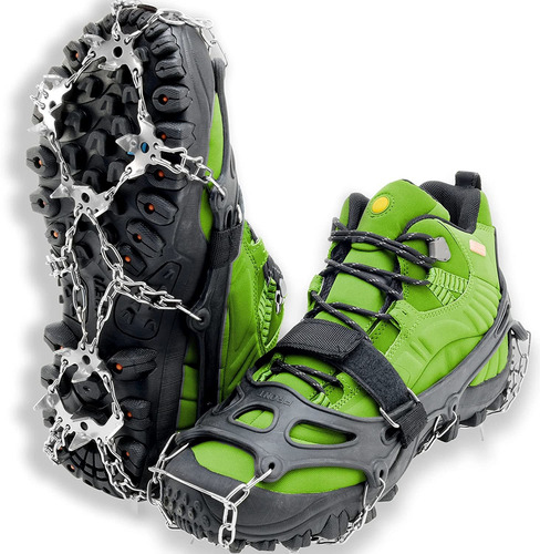 Crampones Con Clavos Inox. Para Botas De Senderismo -talle M