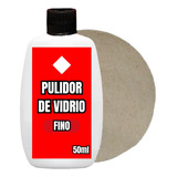 Pulidor Vidrio Oxido Cerio 50cc Fino + Pad Pulidora 5 Abrojo