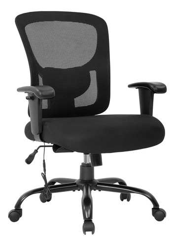 Silla De Oficina Grande Y Alta, Asiento Ancho De 400 Libras.