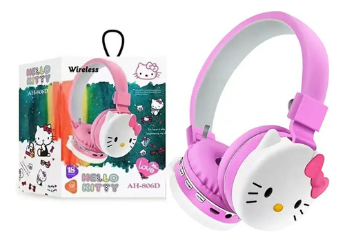 Audifonos Diedema Hello Kitty, Bluetooth, Micro Sd, Fm