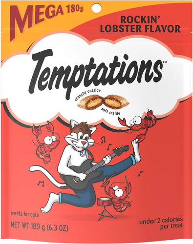 Premios Para Gato Temptations Sabor Langosta 180g Lobster