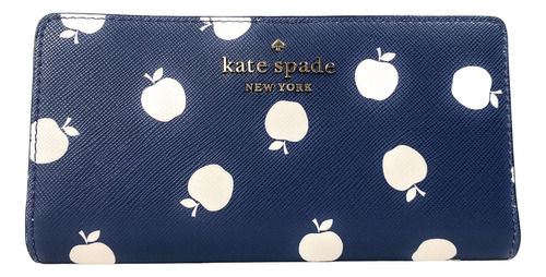 Cartera Delgada Grande Staci De Kate Spade New York En Azul 