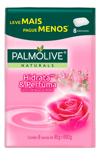 Palmolive Kit Sabonete Em Barra Hidrata E Perfuma Com 8 Unidades De 85g Cada