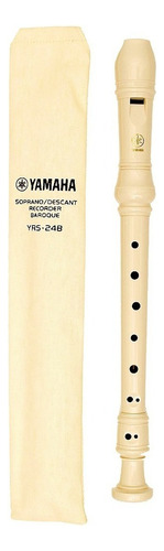 Yamaha Yrs24b Flauta Soprano Plástico Escolar Principiante Color Crema