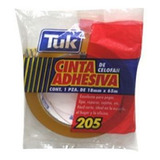 Cinta Adhesiva Transparente Tuk 205 18x65 Paquete C/8 Piezas