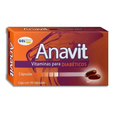 Anavit Vitamina Para Diabeticos Caja Con 30 Capsulas Sabor Sin Sabor | MercadoLibre