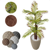 Planta Artificial Palmeira Areca Bambu Com Vaso Decoração