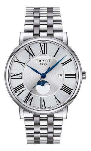 Reloj Hombre Tissot Carson Premium Moonphase | Plateado