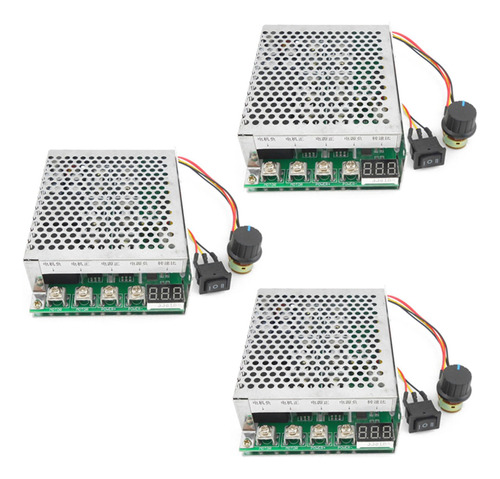 Controlador De Velocidad De Motor Pwm Reversible 3x 10-55v 1