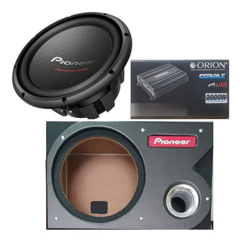 Kit Subwoofer Pioneer Ts-w312d4 + Cajon + Amplificador Orion