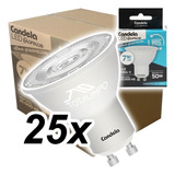 25 Lámparas Led Dicroicas 7w (50w) Luz Fría Candela 6813