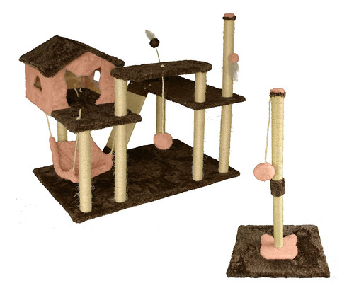 Arranhador Grande Playground Modular Gato Poste Kit Miupetz