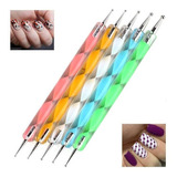 Kit Set De 5 Punteros Dotting Tool -nail Art Decoracion Uñas