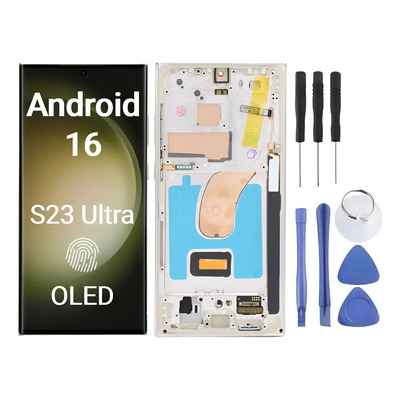 6.8in Oled Pantalla Para Samsung Galaxy S23 Ultra 5G Sm-s918u Sm-s918a Sm-s918w Con Marco, 3088x1440P 100hz Compatible Con Huella Dactilar Y S-pen | Envío gratis