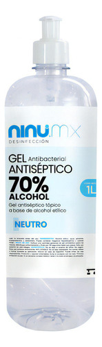 Gel Antibacterial Con Dosificador 1 Litro Con 70% Alcohol Fragancia Menta
