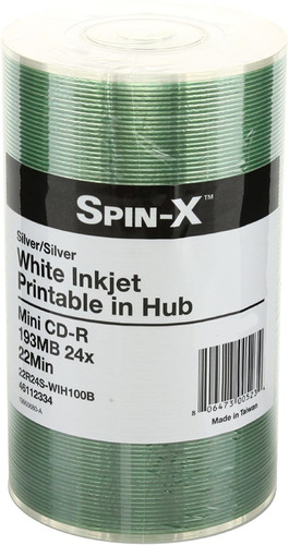 Mini Cd-r Blanco Spin-x X100