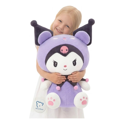 Peluche Kuromi Disfraz Morado 55 Cm Grande Hello Kitty | Meses sin interés