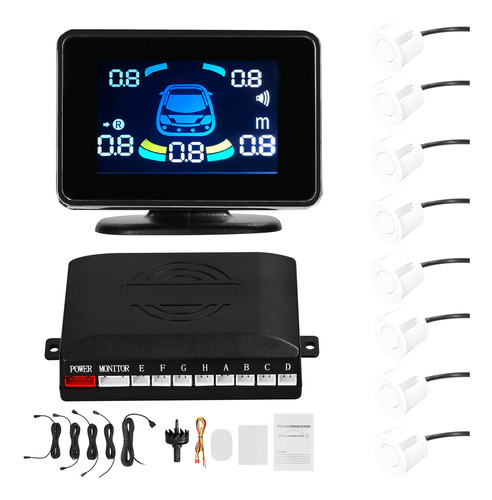 Radar De Marcha Atrás. Sistema De Coche, Radares Lcd, Sensor