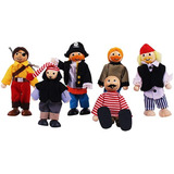 Bigjigs Juguetes Patrimonio Playset Muñeca Set Pirata