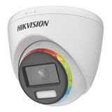Câmera De Segurança Hikvision Turret Colorvu 2mp Fhd 2.8mm Cor Branco