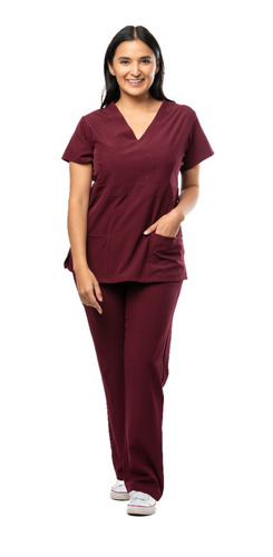 U Bárbara Pijama Quirúrgica Cruzada Stretch Scrub Uniforme