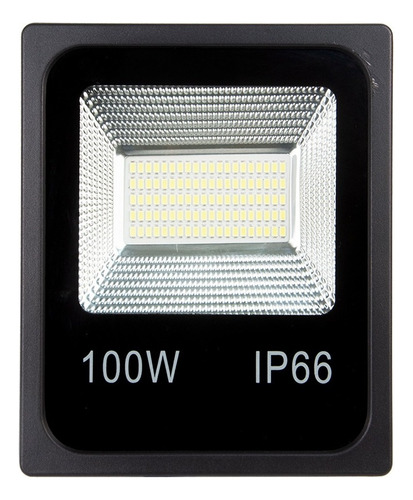 2 Refletor Led Holofote 100w Prova Dágua Ip66 6500k