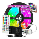 Cinta Llevada 5050 Rgb 10 Metros Con Función De Ritmo Musica