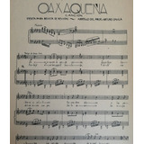 Partitura Antigua Inedita. Oaxaqueña. Arturo Davila 1937