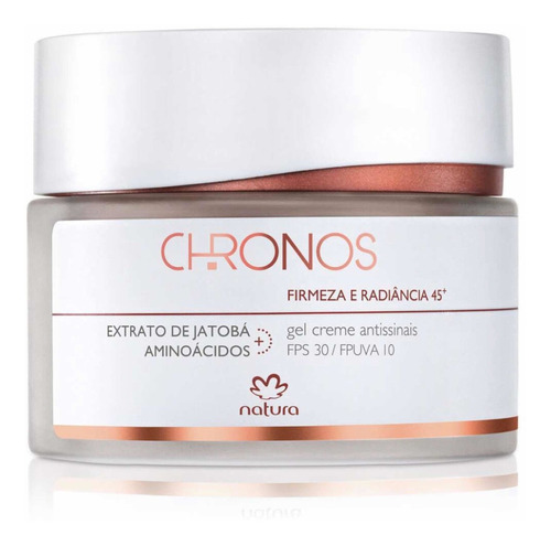 Crema/gel Antiseñales 45+ Firmeza Y Luminosidad Natura Chronos Día Para Todo Tipo De Piel De 40g