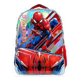 Mochila Spider-man Escolar Hombre Araña Espalda 17 Pulgadas