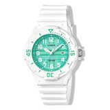 Reloj Casio De Niña Lrw-200h-3cvdf Blanco / Verde