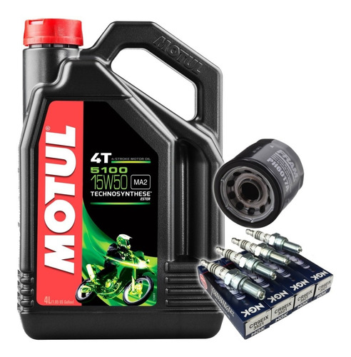 Kit Afinacion 4l Motul 5100 Ngk Fram R1 Gsxr 1000rr R6r 600r