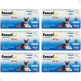 Kit 6 Fenzol Pet 500 Mg 6 Comprimidos Vermífugo Cães E Gatos