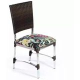 Cadeira Em Aluminio E Fibra Sintetica Estofada