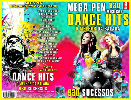 Mini Pen Drive 8gb Dance Hits