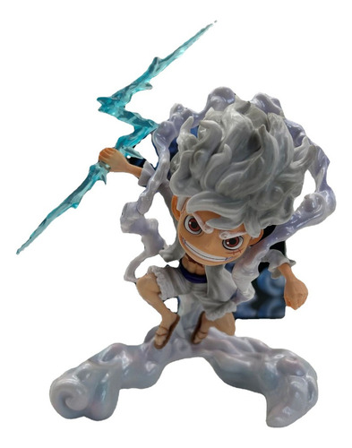 Figura De Acción Modelo De Nika Luffy Gk Gear 5 Sun God De O