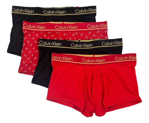 Boxer Trunk Calvin Klein Calzoncillos Microfibra Paquete 4 