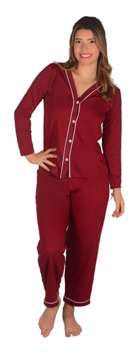 Pijama Feminino Americano Longo Inverno Gestante Amamentação