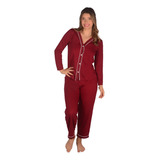 Pijama Feminino Americano Longo Inverno Gestante Amamentação