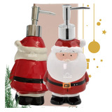 Porta Sabonete Liquido Álcool Gel Papai Noel Natal Enfeite Cor 483-085
